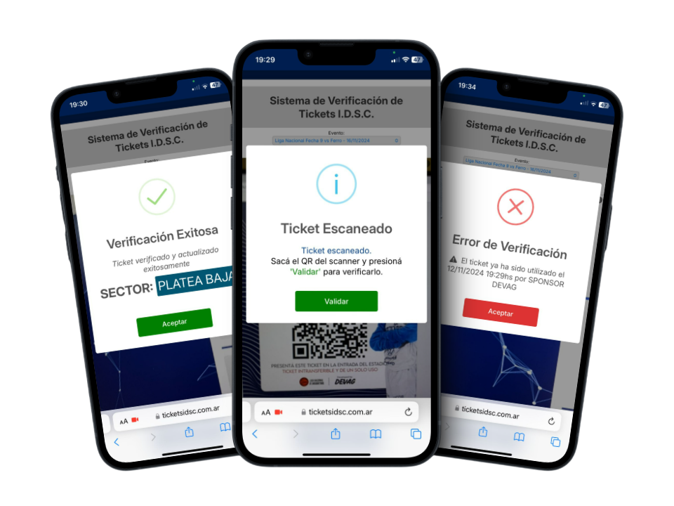 Mockup de la aplicación de escritorio